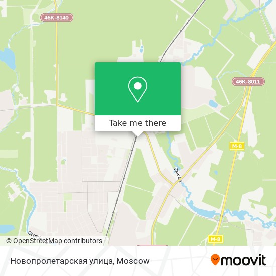 Новопролетарская улица map