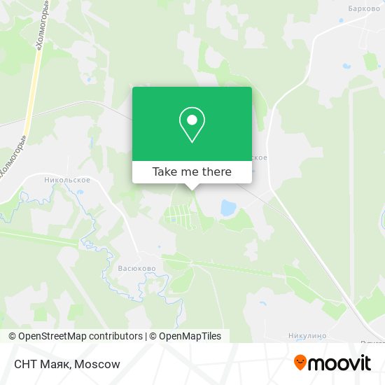 СНТ Маяк map