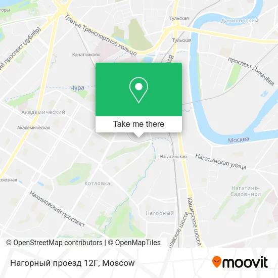 Нагорный проезд 12Г map