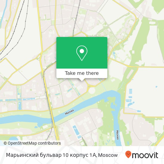 Марьинский бульвар 10 корпус 1А map