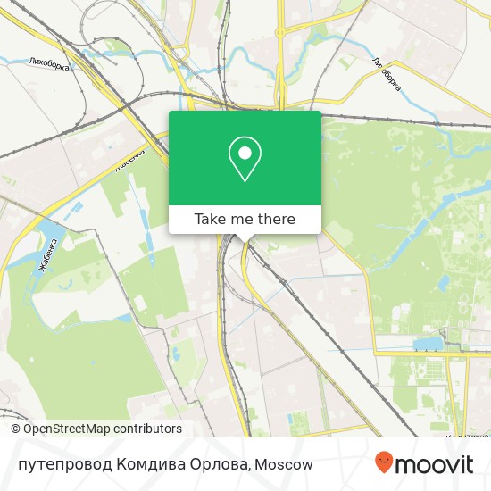 путепровод Комдива Орлова map
