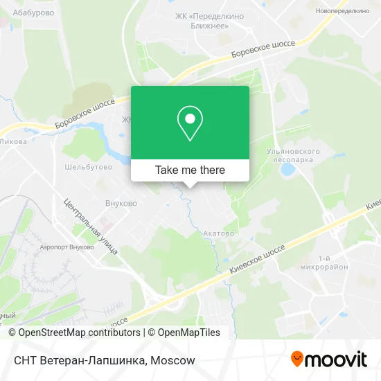 СНТ Ветеран-Лапшинка map