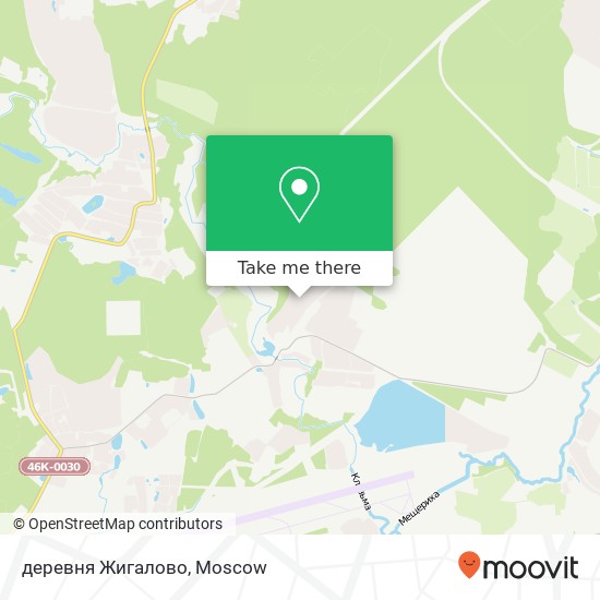 деревня Жигалово map