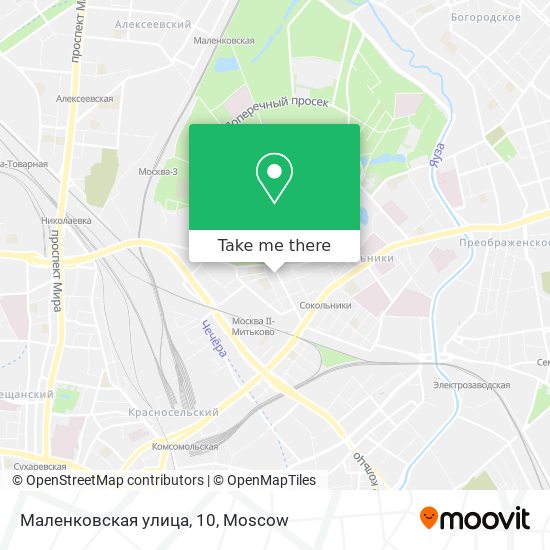 Маленковская улица, 10 map