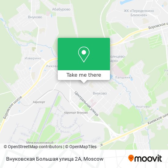 Внуковская Большая улица 2А map