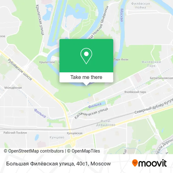 Большая Филёвская улица, 40с1 map
