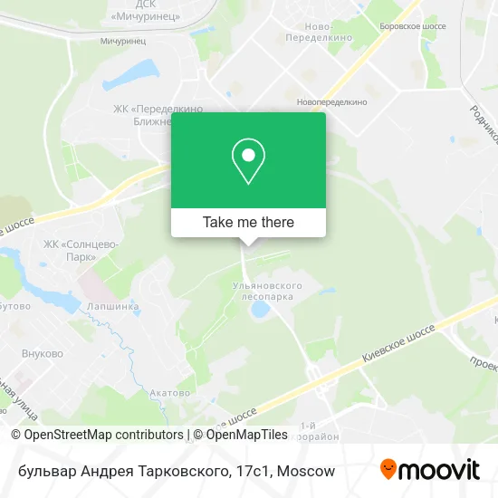 бульвар Андрея Тарковского, 17с1 map