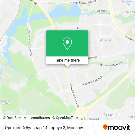 Ореховый бульвар 14 корпус 3 map