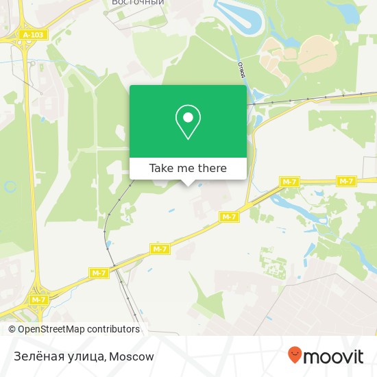 Зелёная улица map