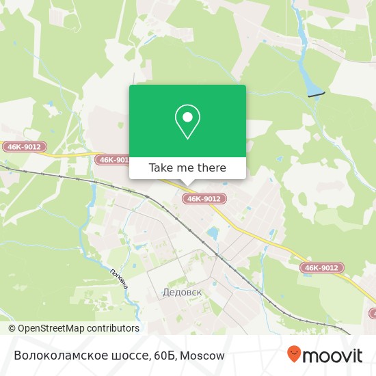 Волоколамское шоссе, 60Б map