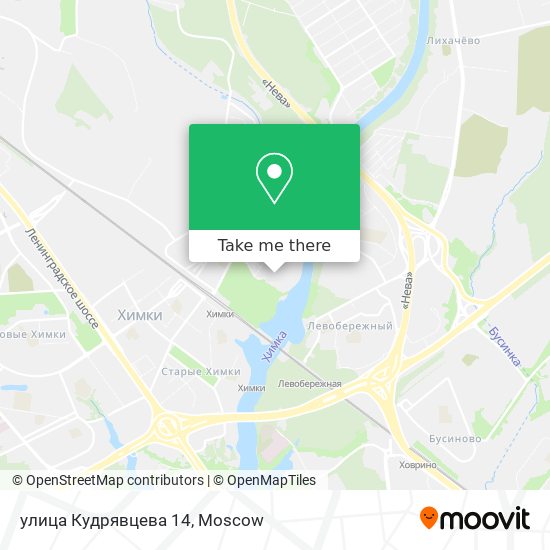 улица Кудрявцева 14 map