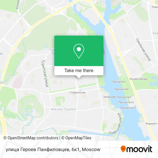 улица Героев Панфиловцев, 6к1 map