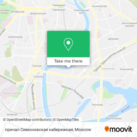 причал Симоновская набережная map