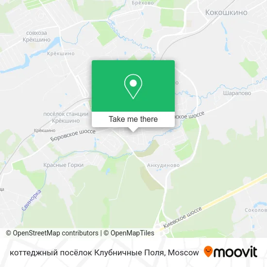 коттеджный посёлок Клубничные Поля map