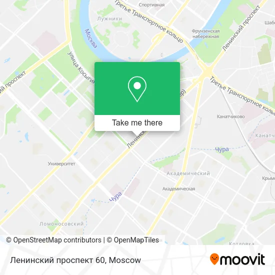 Ленинский проспект 60 map