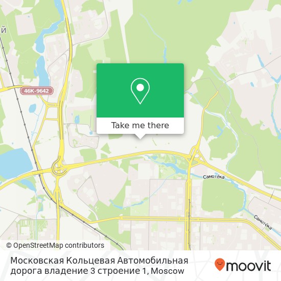 Московская Кольцевая Автомобильная дорога владение 3 строение 1 map