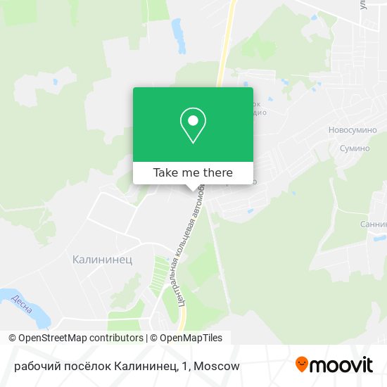 рабочий посёлок Калининец, 1 map