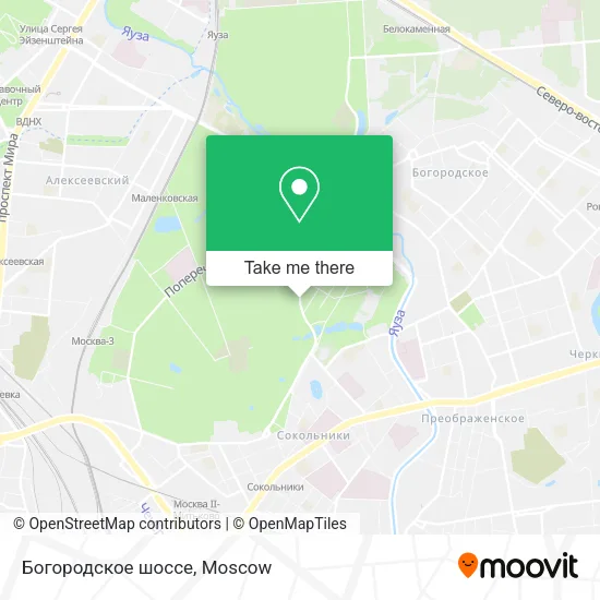 Богородское шоссе map