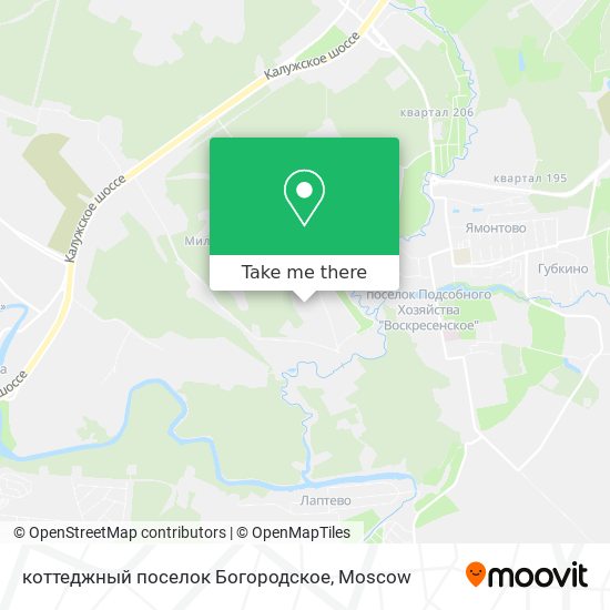 коттеджный поселок Богородское map