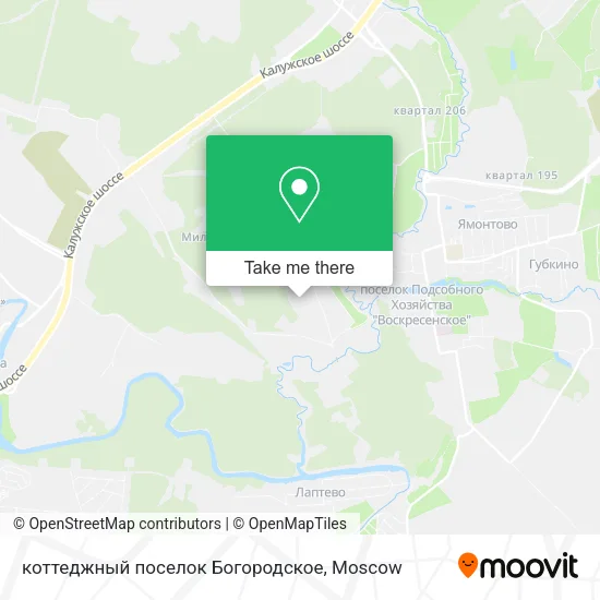 коттеджный поселок Богородское map