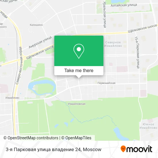 3-я Парковая улица владение 24 map