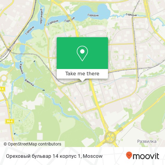 Ореховый бульвар 14 корпус 1 map