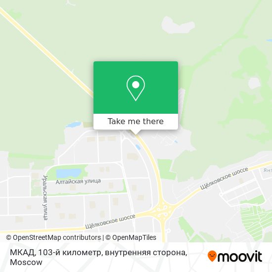 МКАД, 103-й километр, внутренняя сторона map