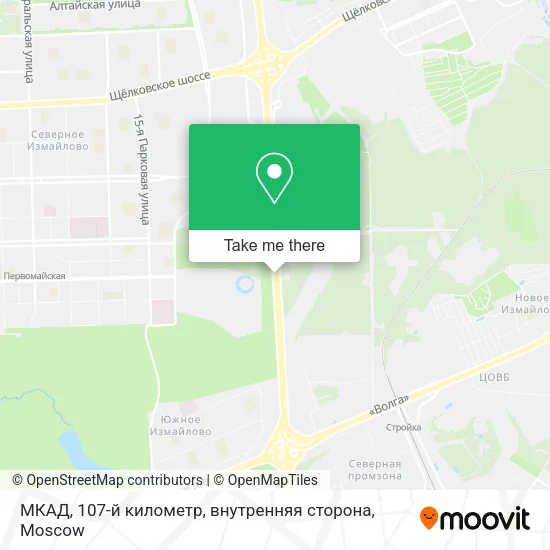 МКАД, 107-й километр, внутренняя сторона map