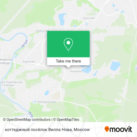 коттеджный посёлок Вилла Нова map