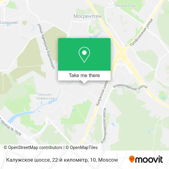 Калужское шоссе, 22-й километр, 10 map