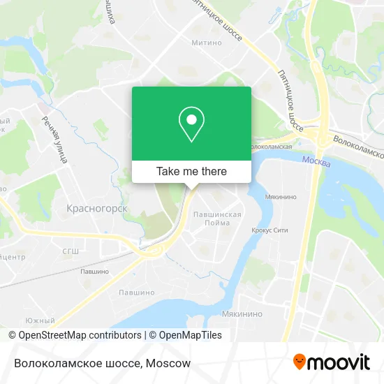 Волоколамское шоссе map