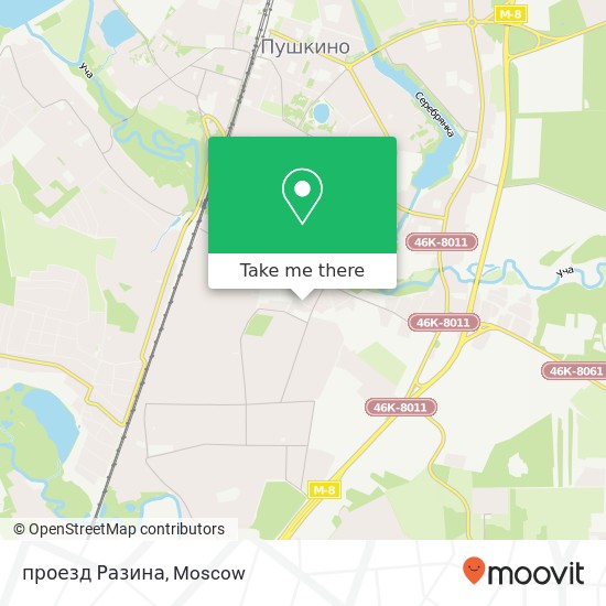 проезд Разина map