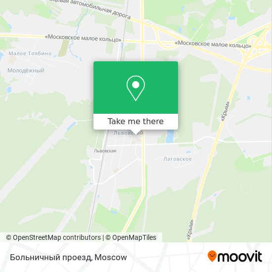 Больничный проезд map