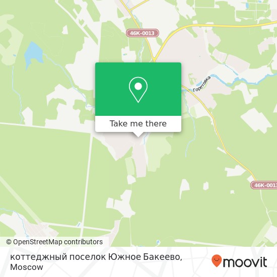 коттеджный поселок Южное Бакеево map