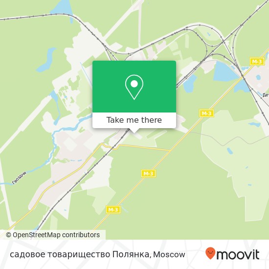 садовое товарищество Полянка map