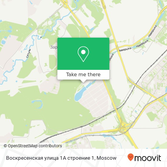 Воскресенская улица 1А строение 1 map