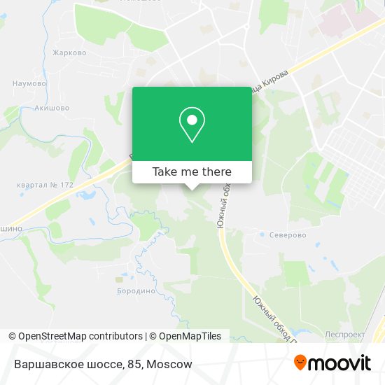 Варшавское шоссе, 85 map