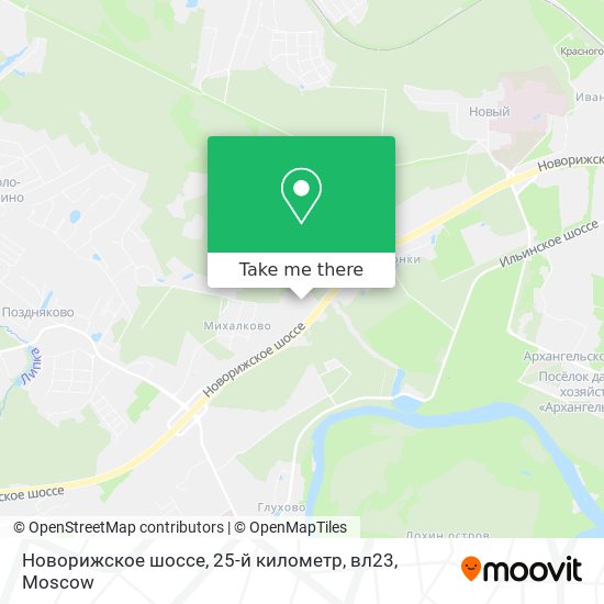 Новорижское шоссе, 25-й километр, вл23 map