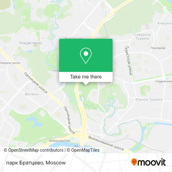 парк Братцево map