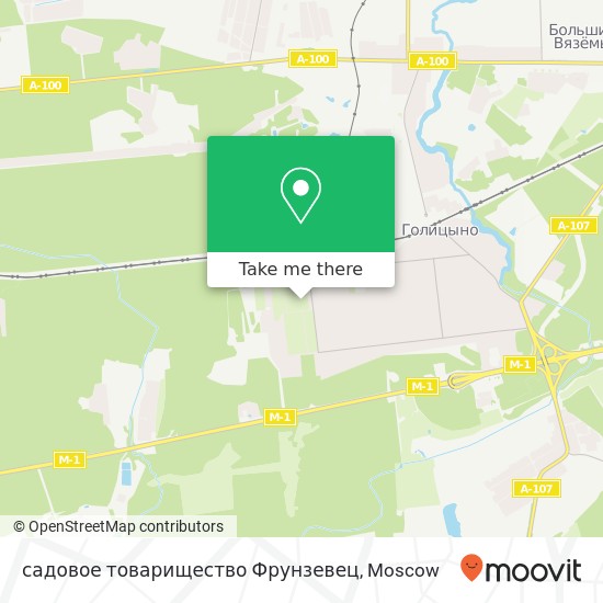 садовое товарищество Фрунзевец map