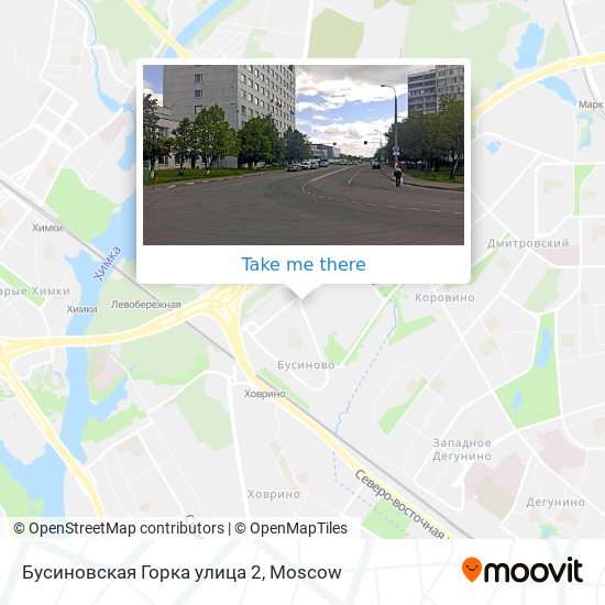 Бусиновская Горка улица 2 map