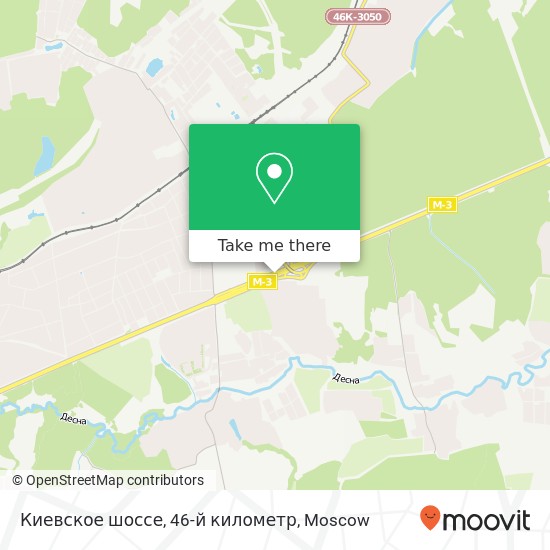 Киевское шоссе, 46-й километр map