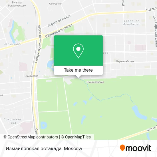 Измайловская эстакада map