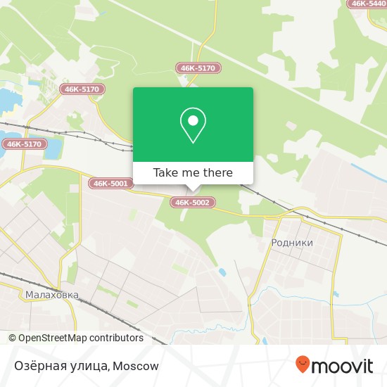 Озёрная улица map