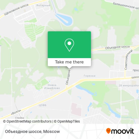 Объездное шоссе map