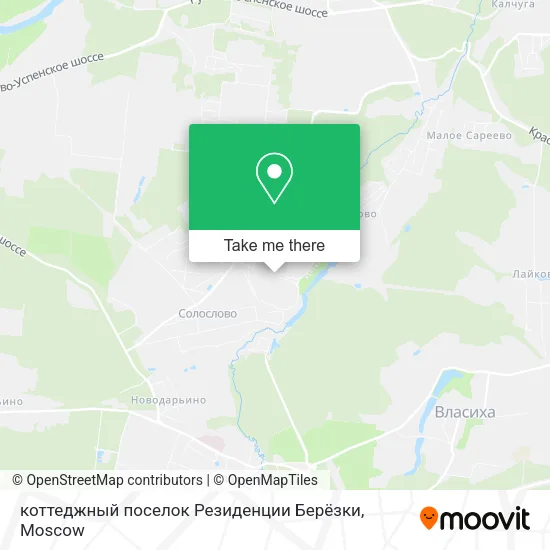 коттеджный поселок Резиденции Берёзки map