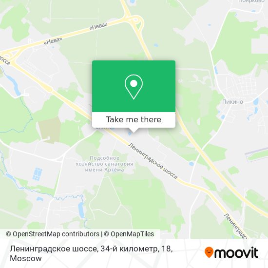 Ленинградское шоссе, 34-й километр, 18 map