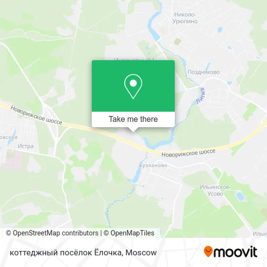коттеджный посёлок Ёлочка map