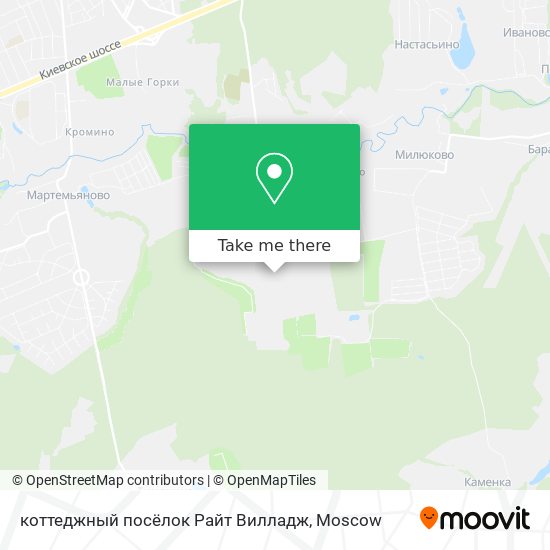 коттеджный посёлок Райт Вилладж map