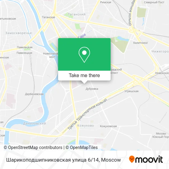 Шарикоподшипниковская улица 6 / 14 map